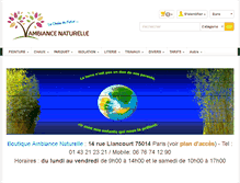 Tablet Screenshot of ambiance-naturelle.com